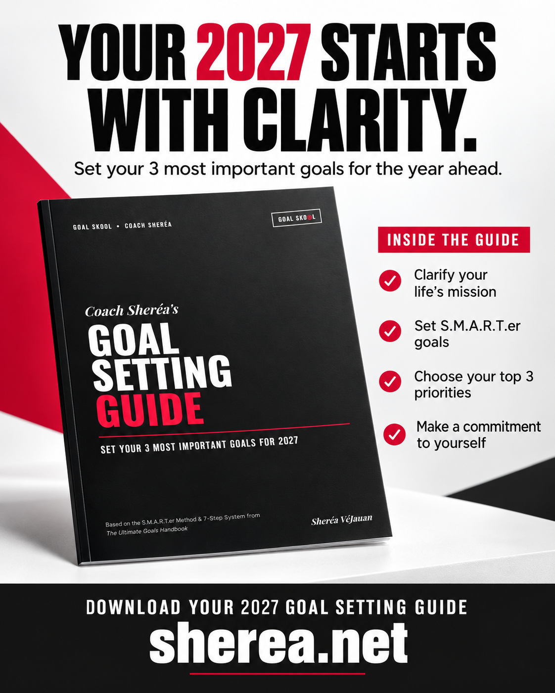Coach Sheréa’s 2027 Goal Setting Guide: Set Your 3 Most Important Goals